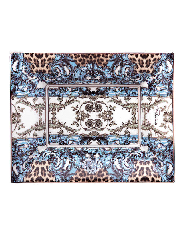 Roberto Cavalli Home Tray PALAZZO PITTI Rectangular Large  7.75" x 6.3"