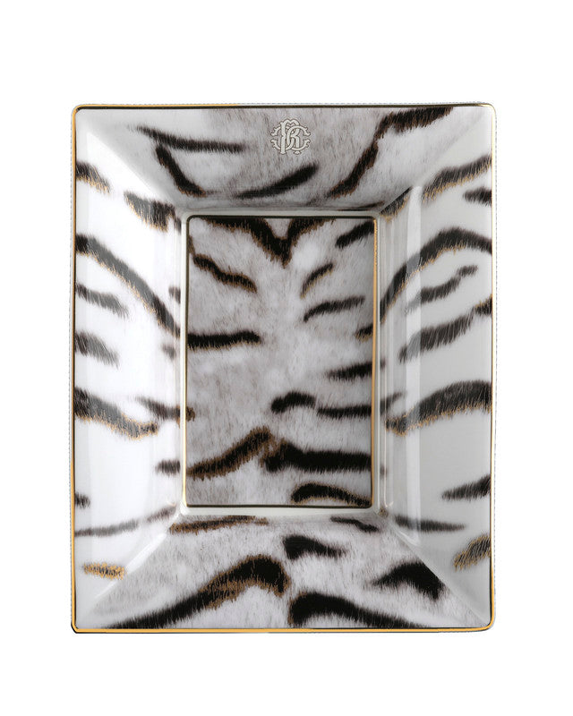 Roberto Cavalli Home Tray TIGER Rectangular Large  7.75" x 6.3"