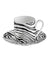 Roberto Cavalli Home Coffee Cup & Saucer ZEBRAGE Set of 2 in Luxury Box  diam. 2.3", H 2.5", Cap. 4 oz, Saucer diam. 4.75"