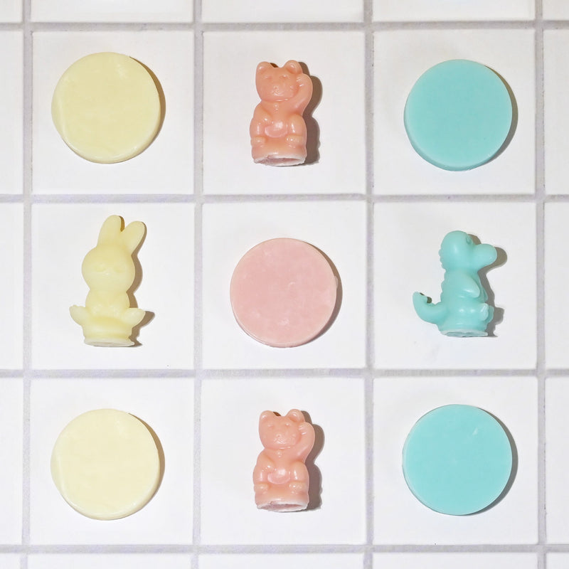 kids soap maker 3 shapes crocodile, cat, bunny