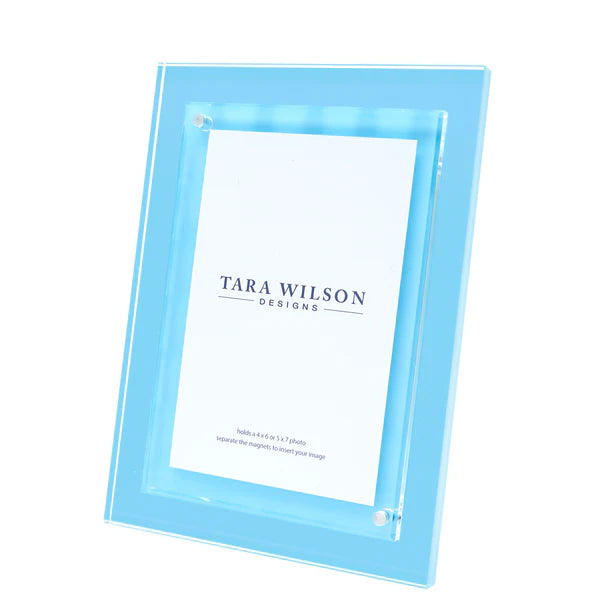 Tara Wilson Designs Frame COLORED Acrylic Pastel Blue