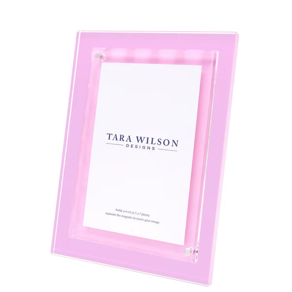 Tara Wilson Designs Frame COLORED Acrylic Pastel Pink