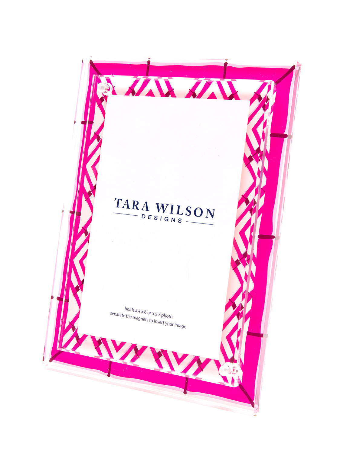 Tara Wilson Designs Frame BAMBOO Acrylic Pink