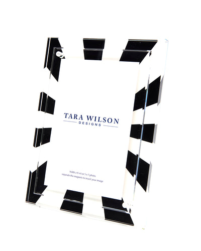 Tara Wilson Designs Frame SUNBURST Black and White