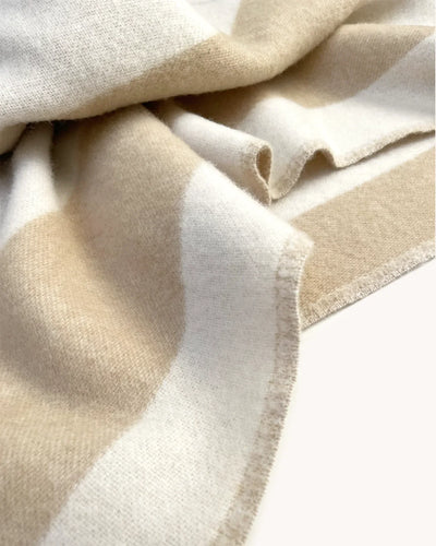 Blanket ROUGH STRIPE Sand