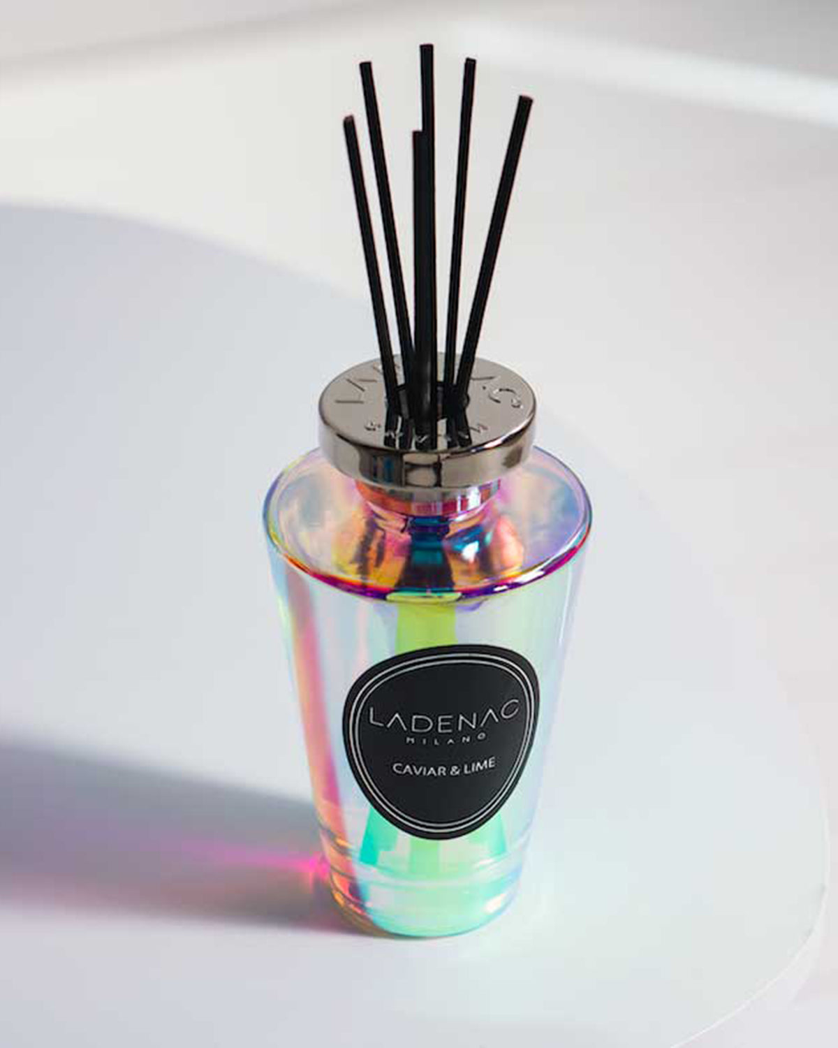 Diffuser Mikado Reed URBAN SENSES 17oz Caviar Lime Holographic