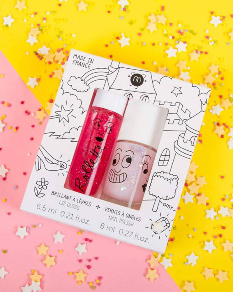 Nailmatic Nailpolish and Lip Gloss Set for Kids FAIRYTALES