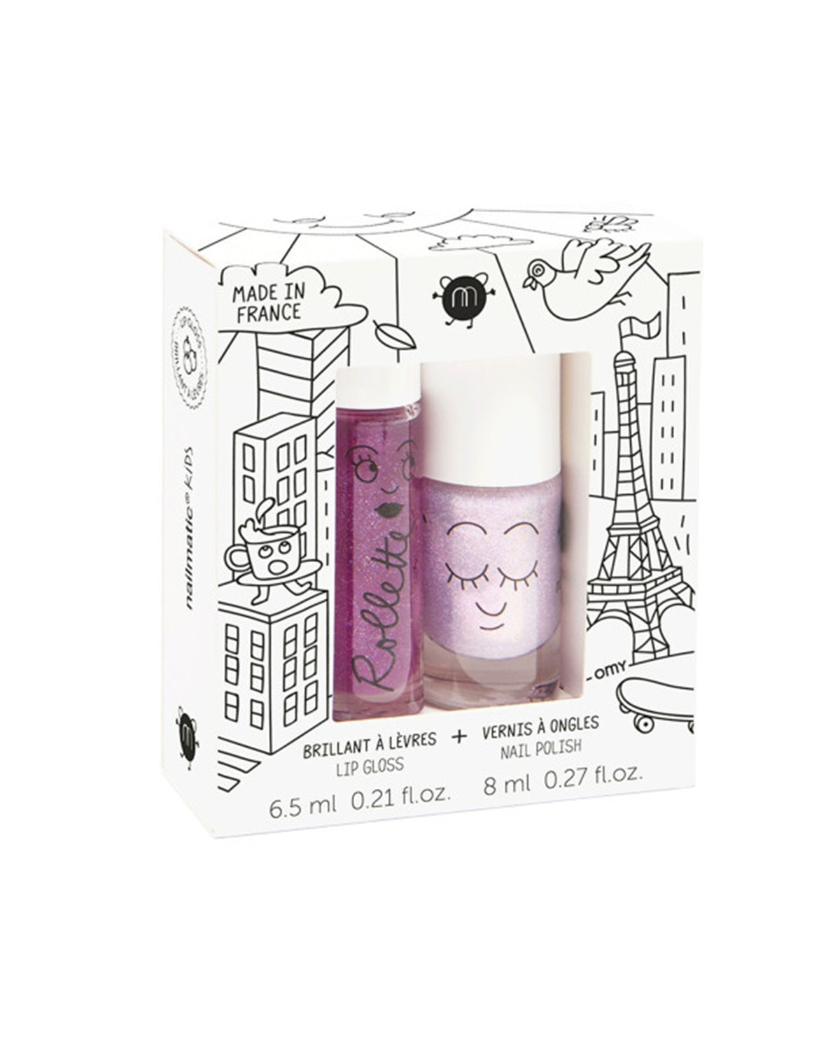 Nailpolish and Lip Gloss Set for Kids LOVELY CITY