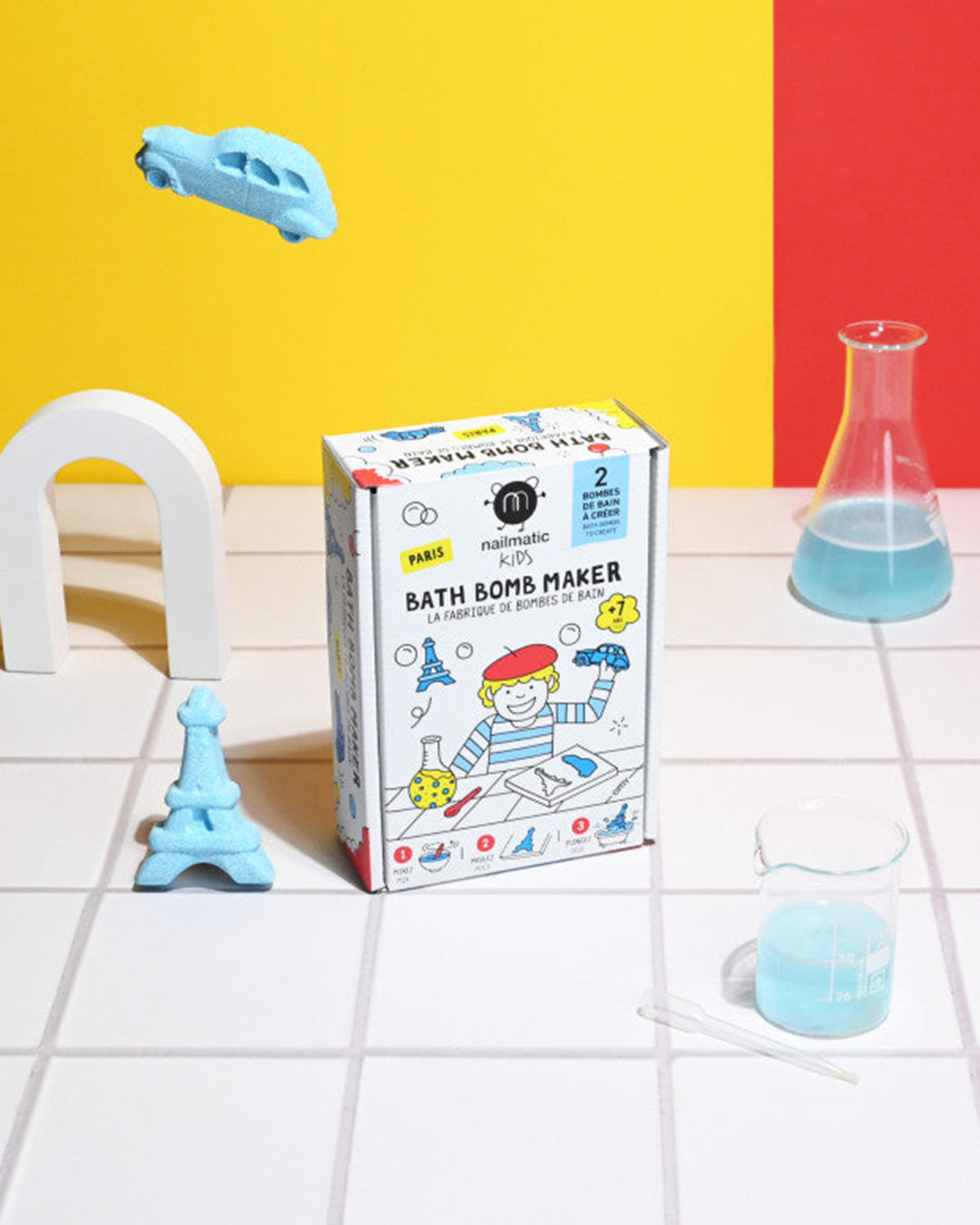 Nailmatic Bath Bomb Maker Kit for Kids PARIS