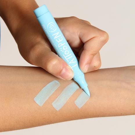 sky blue temporary tattoo pen for kids tattoopen nailmatic kids