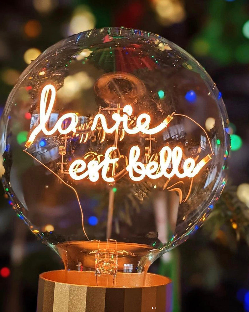 Bulb LA VIE EST BELLE Amber