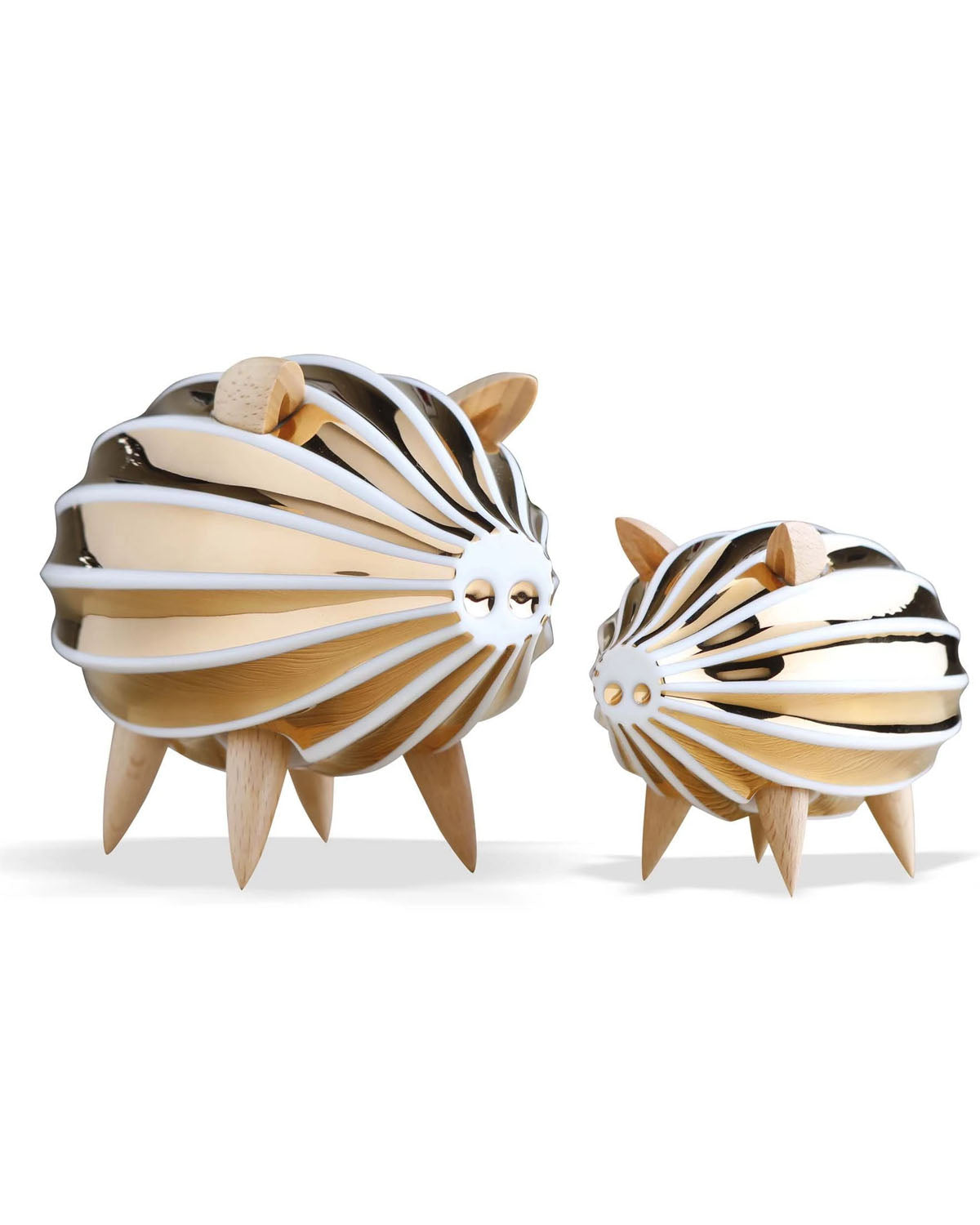 Ceramic Golden Piggy Bank