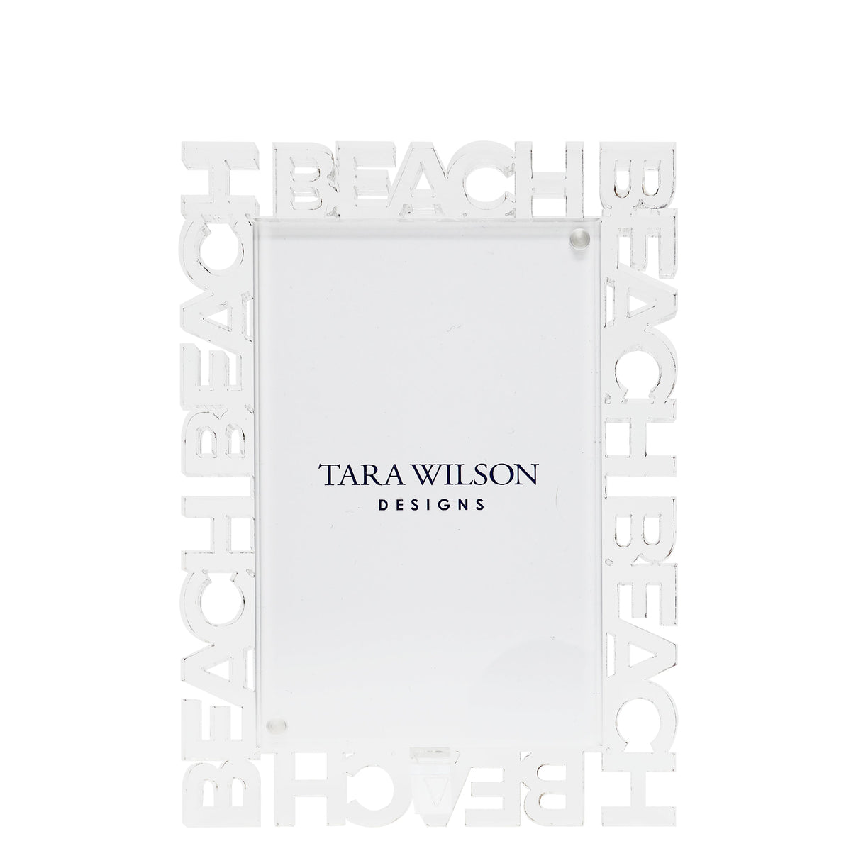 Tara Wilson Designs Frame WORD BEACH 6" x 8" for Photo Size 4" x 6"